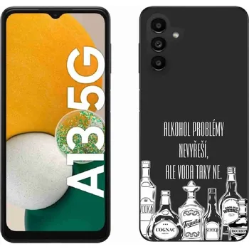 Pouzdro na mobilní telefon Gelový kryt mmCase na Samsung Galaxy A13 5G - vtipný text černé pozadí
