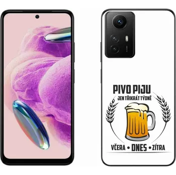 Pouzdro na mobilní telefon Gelový kryt mmCase na Xiaomi Redmi Note 12S - pivní motiv bílé pozadí