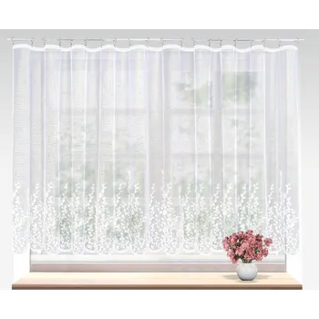 Záclona Záclona žakárová, Callisia metráž, bílá