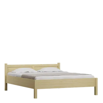 Postel Dřevěná masivní postel 160x200 cm L 112 borovice masiv