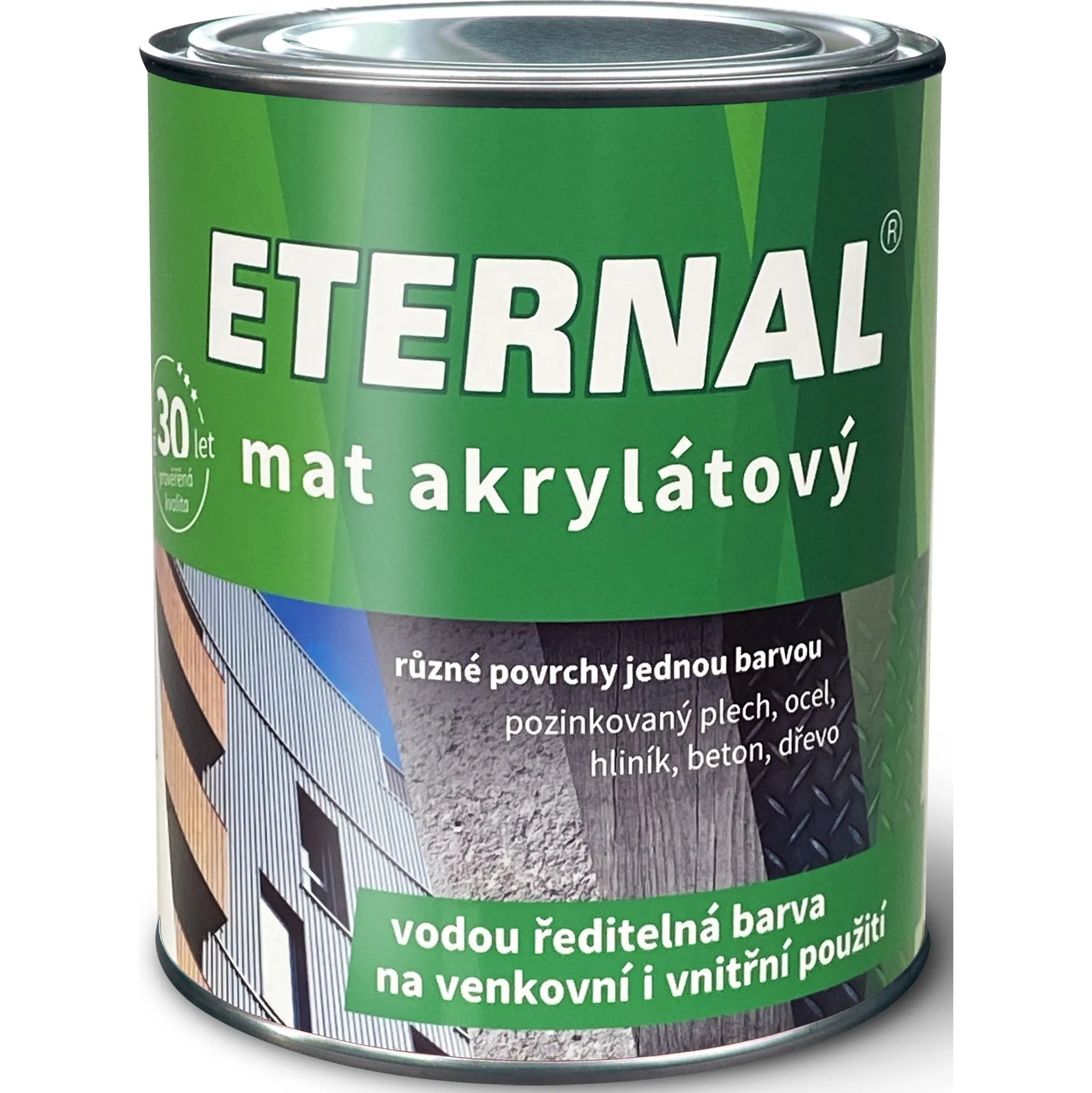 Fotografie 3 - Barva na kov AUSTIS Eternal mat akrylátový 5 kg 022 tmavě zelený