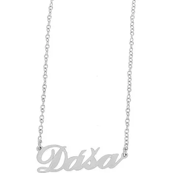 Šperk Ewena Řetízek z oceli se jménem Dáša stříbrný