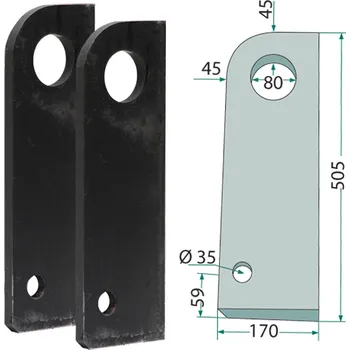 Sada nářadí Sada upínání k navaření na nářadí pro teleskopické manipulátory Manitou