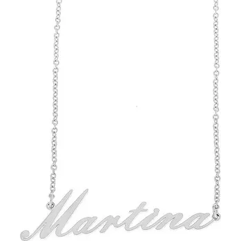 Náramek Ewena Řetízek z oceli se jménem Martina stříbrný MT54