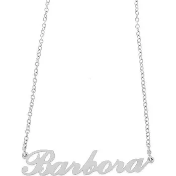 Náramek Ewena Řetízek z oceli se jménem Barbora stříbrný