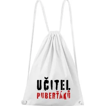 Městský batoh DOBRÝ TRIKO Bavlněný batoh Učitel puberťáků Barva: Bílá
