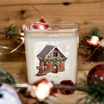 Svíčka Vánoční svíčka ze sojového vosku 80ml - medový perníček Aromka