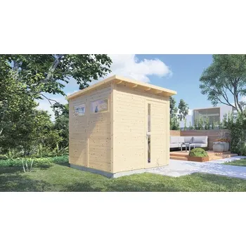 Zahradní domek Dřevěný zahradní domek Bertilo Pentus 2 přírodní 226 x 234 cm