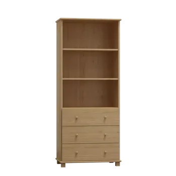 Knihovna Dřevěná knihovna MB 96 borovice masiv 80x190x42 cm