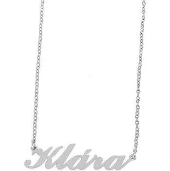 Náramek Ewena Řetízek z oceli se jménem Klára stříbrný