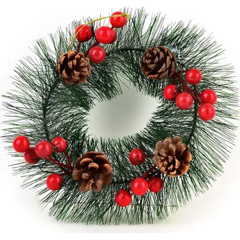 Vánoční dekorace Mondex SANTA LILA 20 cm zelená