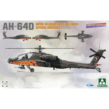 Plastikový model Takom 1/35 AH-64D Royal Netherlands Air Force special marking (Limited Edition)