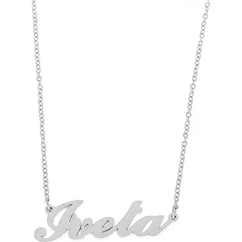 Náramek Ewena Řetízek z oceli se jménem Iveta stříbrný