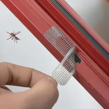 Síť proti hmyzu Záplaty k sítím proti hmyzu do odtokového kanálku okna (šedá)