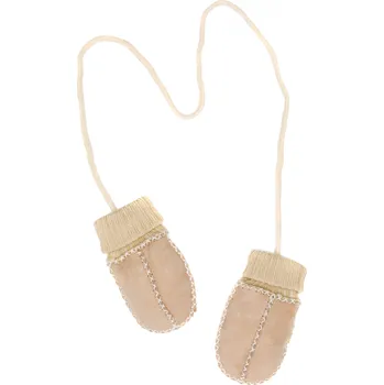 Rukavice Fillikid Dětské zimní rukavice z jehněčí kožešiny nature vel. 12-24 měsíců