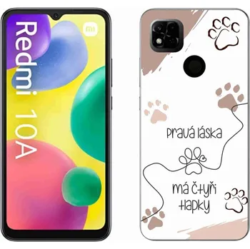Pouzdro na mobilní telefon Gelový kryt mmCase na Xiaomi Redmi 10A - psí motiv 1 bílé pozadí