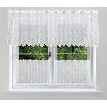 Záclona markizeta, Ola vitrážka metráž, bílá