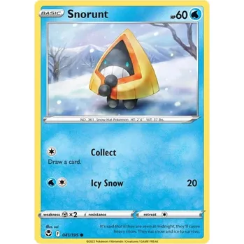 Sběratelská karetní hra Pokémon karta Snorunt 041/195