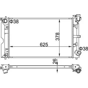 Chladič motoru Chladič, chlazení motoru HART 606 459