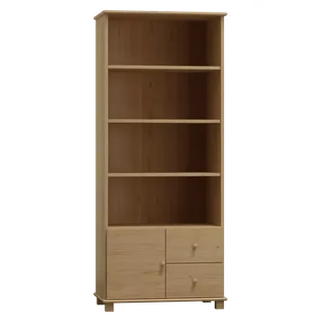 Knihovna Dřevěná knihovna MB 97 borovice masiv 80x190x42 cm