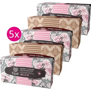 Papírový kapesník ONCLÉ Balsam (5× 80 ks)