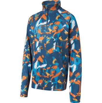 Chlapecké tričko CRIVIT Chlapecké funkční termo triko (146/152, modrá/oranžová/bílá)