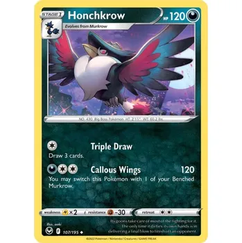 Volný čas Pokémon karta Honchkrow 107/195