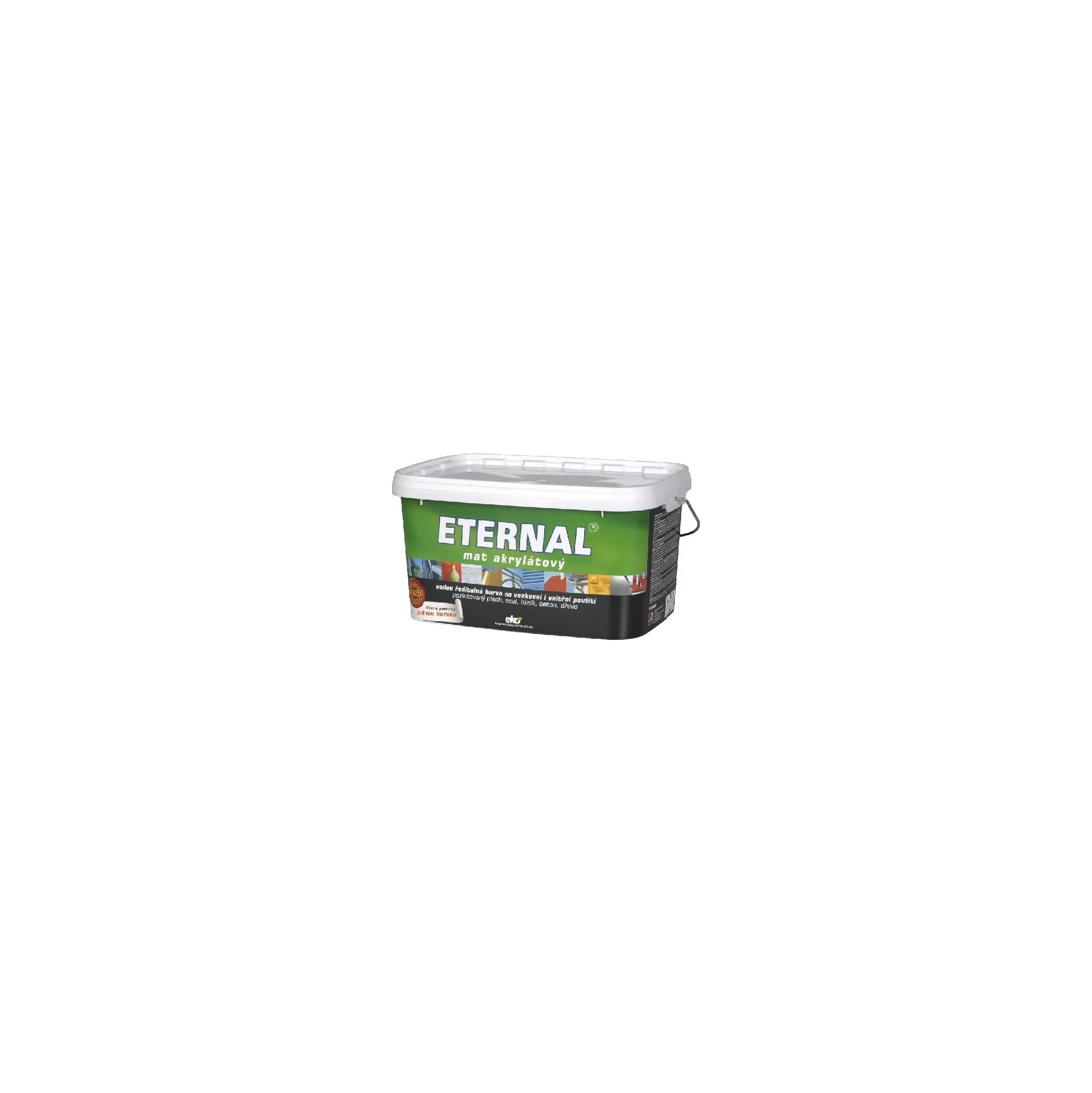 Fotografie 2 - Barva na kov AUSTIS Eternal mat akrylátový 5 kg 03 středně šedý