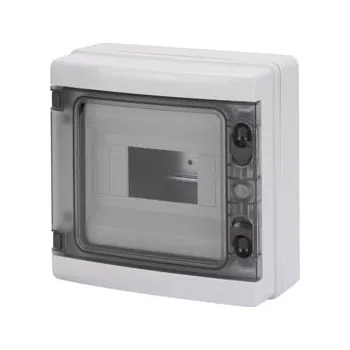 Rozvaděč GEWISS GW40102BS Rozvodnice 40 CDK na omítku, 8M, IP65, šedá, s dvířky