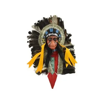 Závěsná dekorace Indiánský náčelník 30 cm - var. K