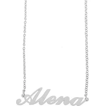 Náramek Ewena Řetízek z oceli se jménem Alena stříbrný