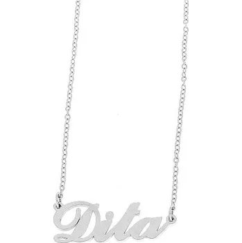 Náramek Ewena Řetízek z oceli se jménem Dita stříbrný