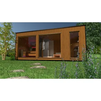 Nordic wood Zahradní sauna Vibe Luxury Thermowood 5,9
