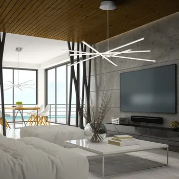 Mantra Star LED, moderní závěsné svítidlo, 60W LED 3000K stmívatelné, prům. 103cm