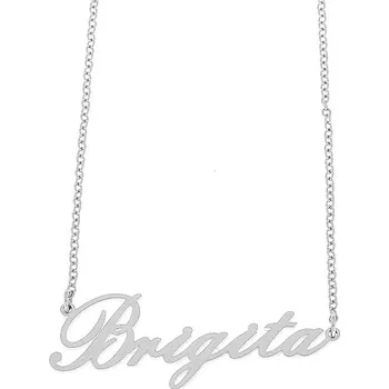 Náramek Ewena Řetízek z oceli se jménem Brigita stříbrný