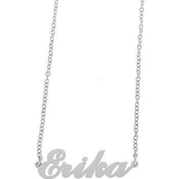 Náramek Ewena Řetízek z oceli se jménem Erika stříbrný