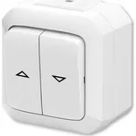 ABB 3559N-C88510 B Ovládač žaluziový jednopólový (řazení 1/0+1/0 s blokováním), IP54, bezšr. sv.