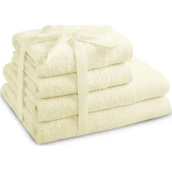 Ručník Krémové froté bavlněné ručníky a osušky v sadě 4 ks Amari – Restilo ID_1681856