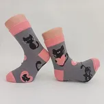 dívčí ponožky Trepon Mína s kočičkami velikost 19-21
