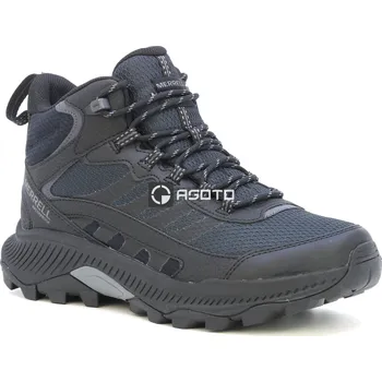 Pánská treková obuv MERRELL SPEED STRIKE 2 MID WP black černá pánská outdoor obuv 46