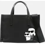 Nylonová mini Kabelka Karl Lagerfeld Ikonik - Barva Černá, Materiál Imitace Kůže 56065 240W3076