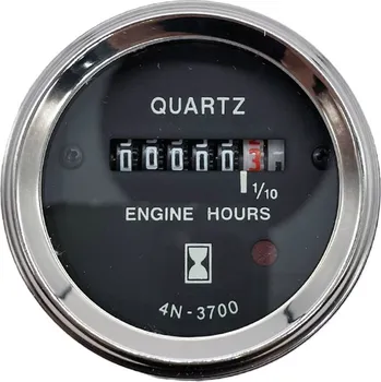 Elektroinstalace pro motocykl Počítadlo motohodin na 12 - 28 V o průměru 52 mm