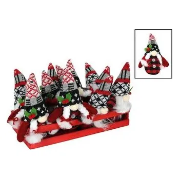 Vánoční dekorace DEKORACE VÁNOČNÍ SKŘÍTEK 15CM DŘEVĚNÝ STOJAN 2ASS (cs, HIT)