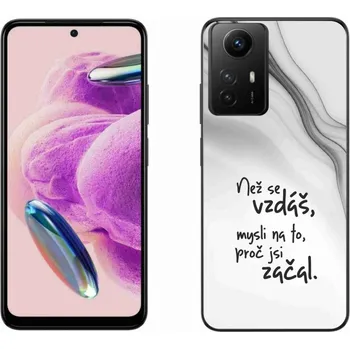 Pouzdro na mobilní telefon Gelový kryt mmCase na Xiaomi Redmi Note 12S - citát 2 bílé pozadí