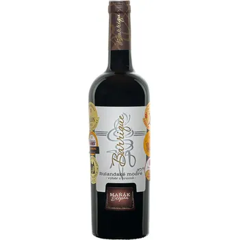 Víno Maňák Rulandské modré 2020 výběr z hroznů – Barrique