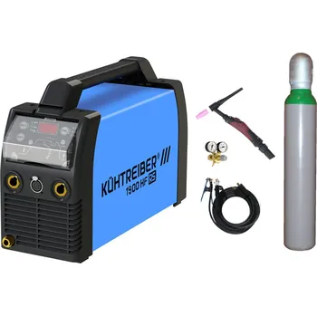 Svářečka Kühtreiber KITin 1900 HF RS + kabely 25/3m + TIG hořák + ventil + lahev