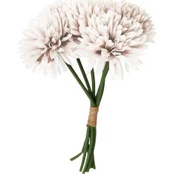 umělá květina Chaks Zväzok umelých kvetov - Dália biela 6 ks