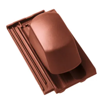 BRAMAC Taška průchozí pro sanitární odvětrání Granát 13 glazura kaštanově hnědá