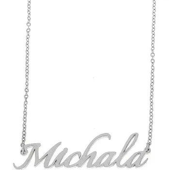 Náramek Ewena Řetízek z oceli se jménem Michala stříbrný KM64