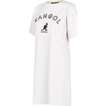 Dámské tričko dámské tričko, šaty KANGOL - OATMEAL - S (Kangol T-Shirt Dress Womens)
